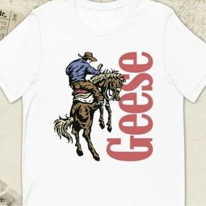 White Cowboy Graphic T-Shirt
